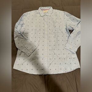 Goodthreads Men's Standard-Fit Long-Sleeve Printed Poplin Shirt